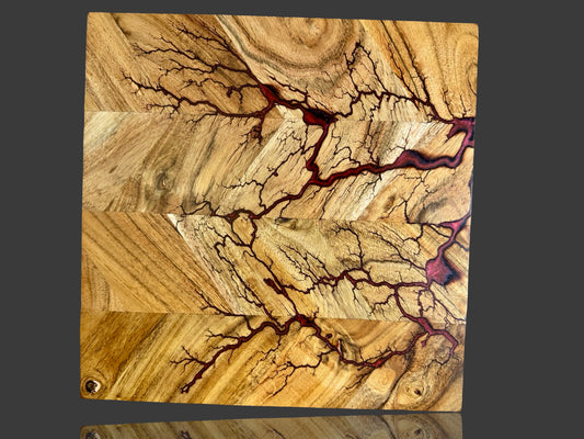 Herringbone Timber Chopping Board – Handmade Resin Board | Fractal Flow Designs, Bairnsdale VIC | Resin Boards Australia – Fractal Flow Designs, Australian-made resin board from Bairnsdale Victoria