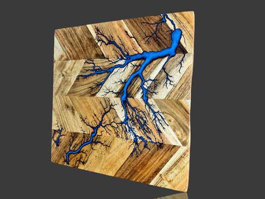 Herringbone Timber Chopping Board – Handmade Resin Board | Fractal Flow Designs, Bairnsdale VIC | Resin Boards Australia – Fractal Flow Designs, Australian-made resin board from Bairnsdale Victoria