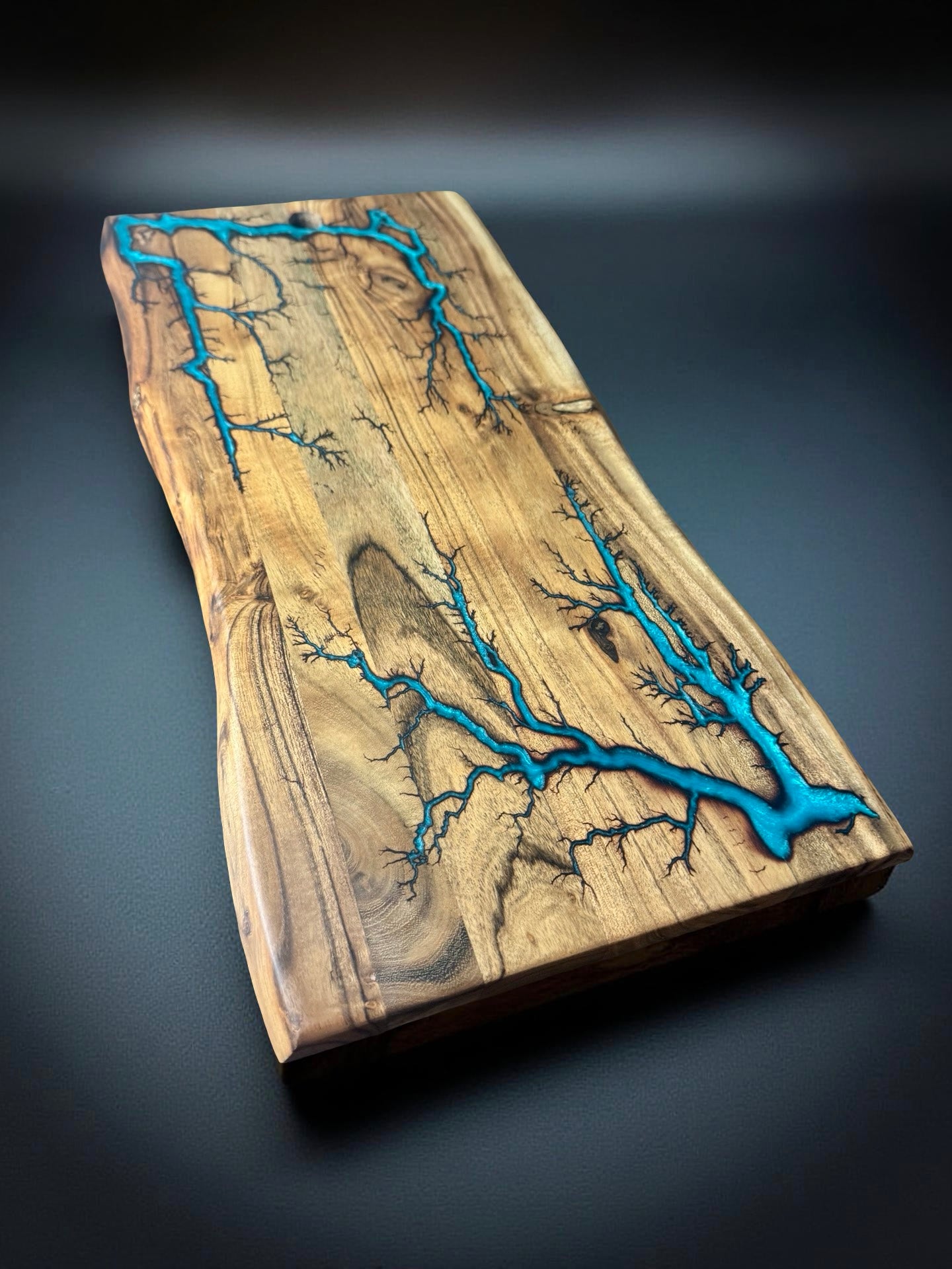 Lagoon blue resin charcuterie board premium grazing platter handmade in Australia