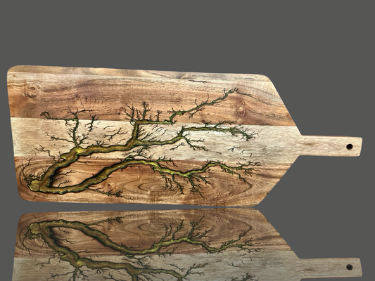 Large Resin Paddle Serving Board – Fractal Flow Designs | Handcrafted in Bairnsdale, Victoria – Fractal Flow Designs, Australian-made resin board from Bairnsdale Victoria