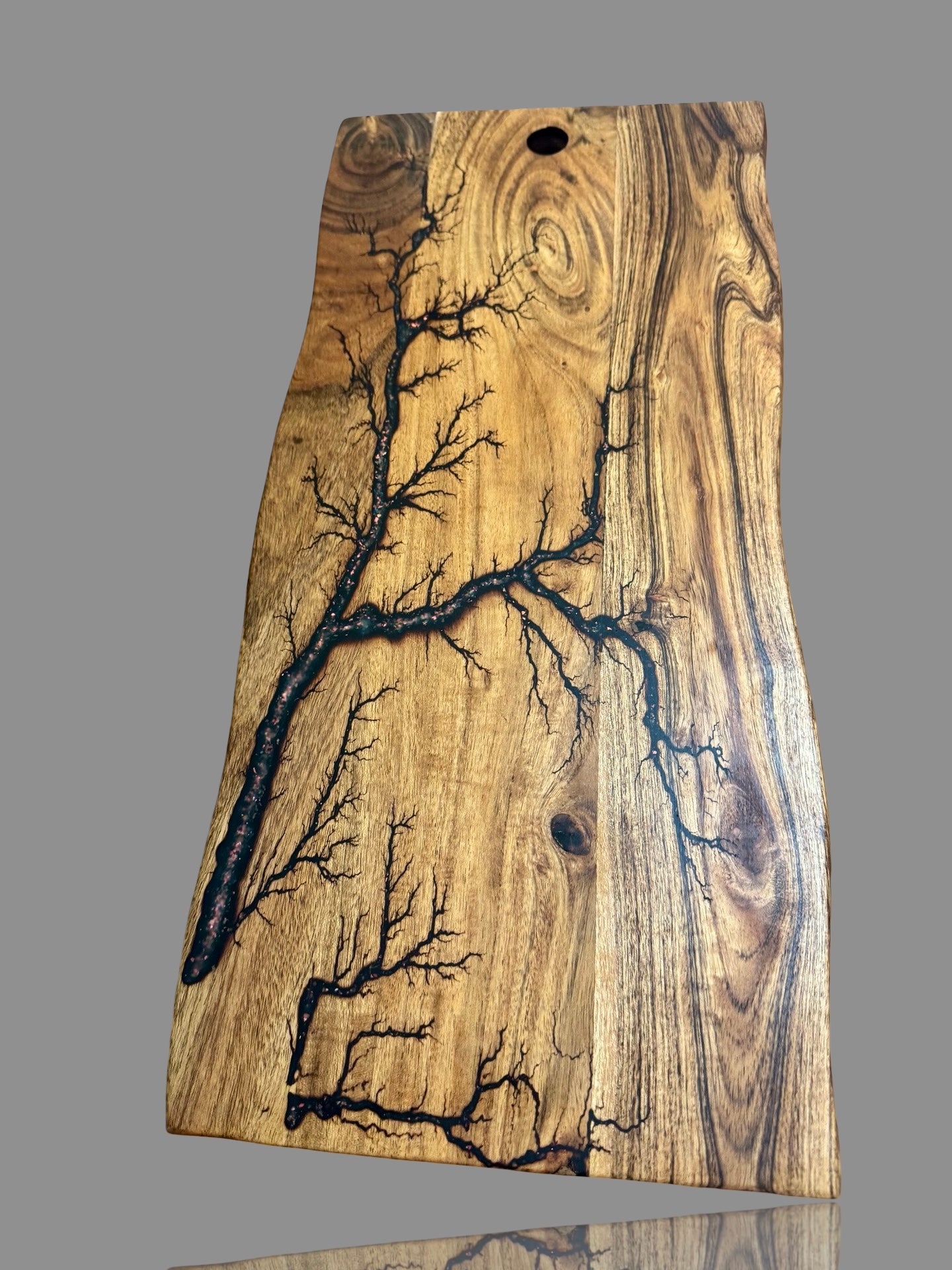 Quality Australian resin live edge grazing board | Handmade timber serving platter perfect for cheese, wine and celebrations