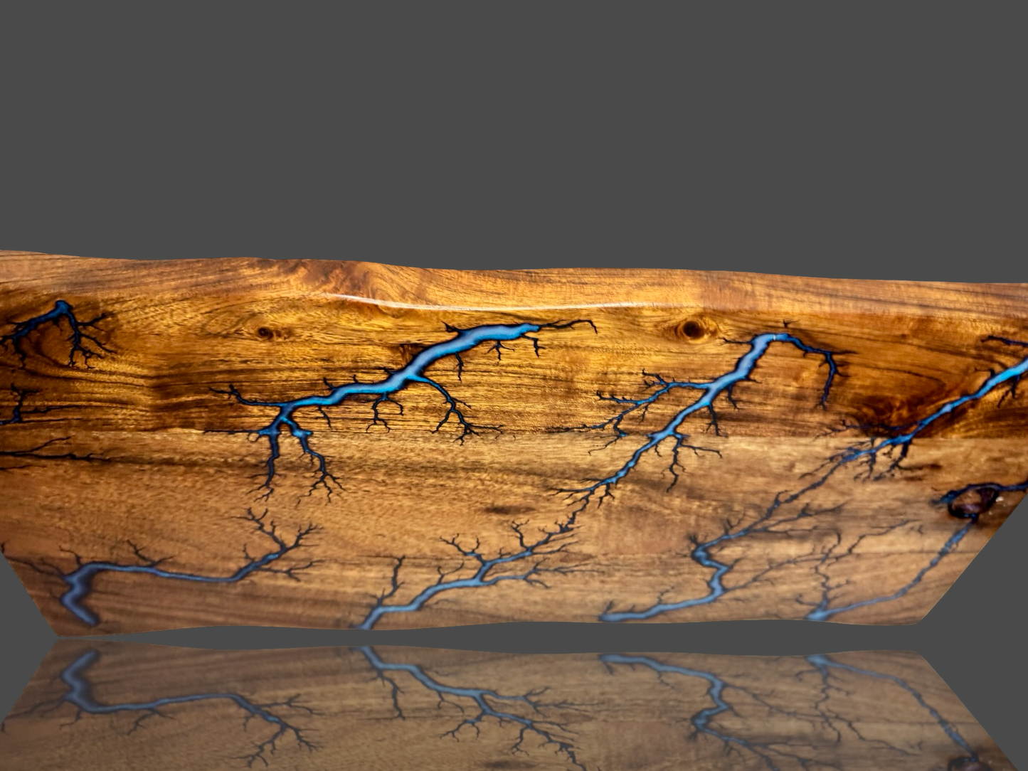 Australian live edge resin board by Fractal Flow Designs, combining timber craftsmanship and resin art. Designed as a statement charcuterie, cheese, or grazing board. Ideal wedding and anniversary gift.