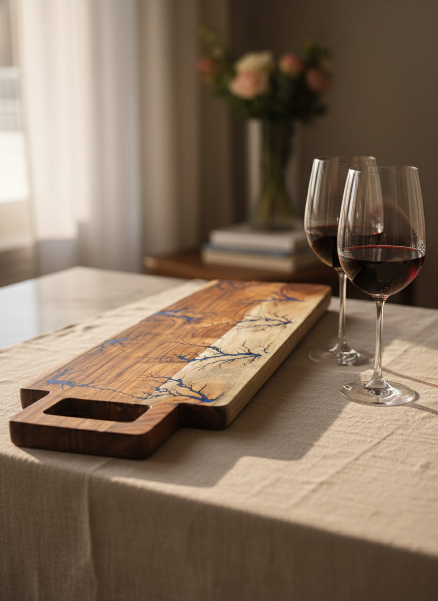 Handcrafted Australian resin charcuterie board, perfect for cheese and grazing tables