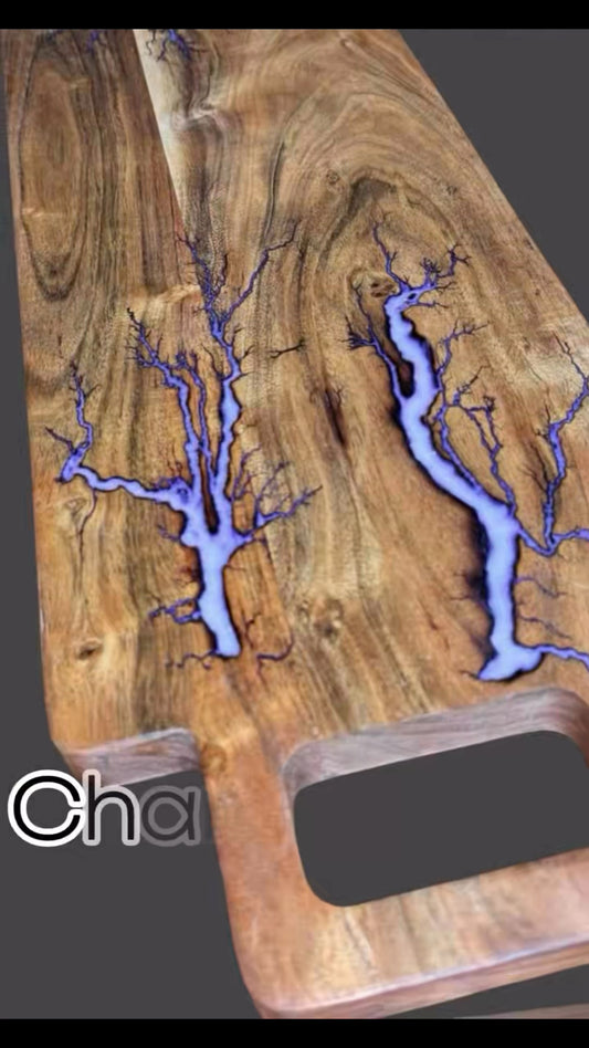 Handcrafted resin charcuterie boards showcase – Fractal Flow Designs Australia