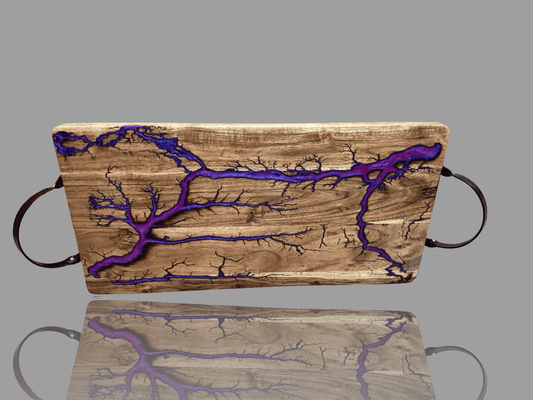 Resin serving board, handcrafted timber platter, Australian-made, gift-ready packaging
