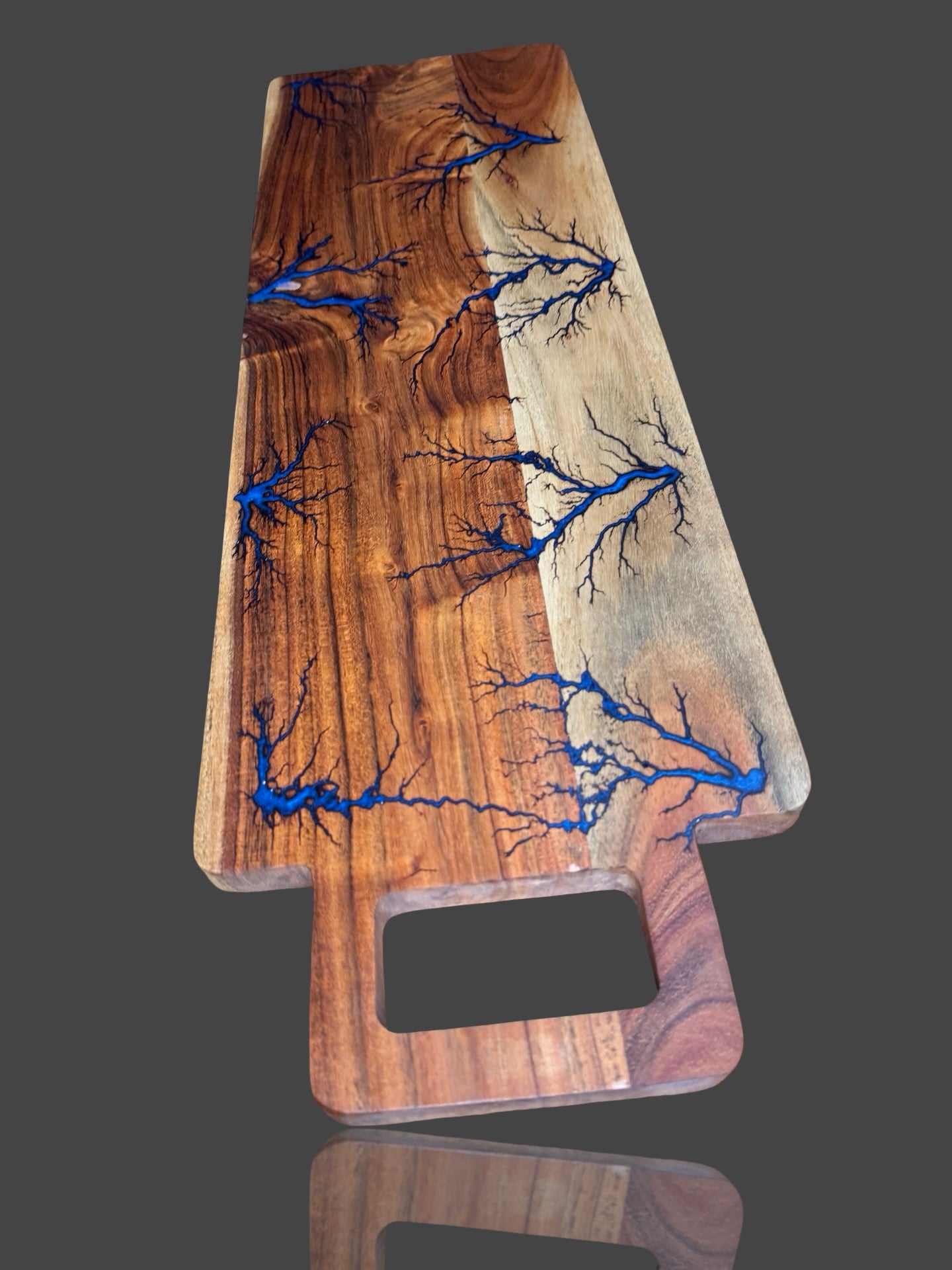 Resin timber charcuterie grazing board, handmade luxury platter from East Gippsland