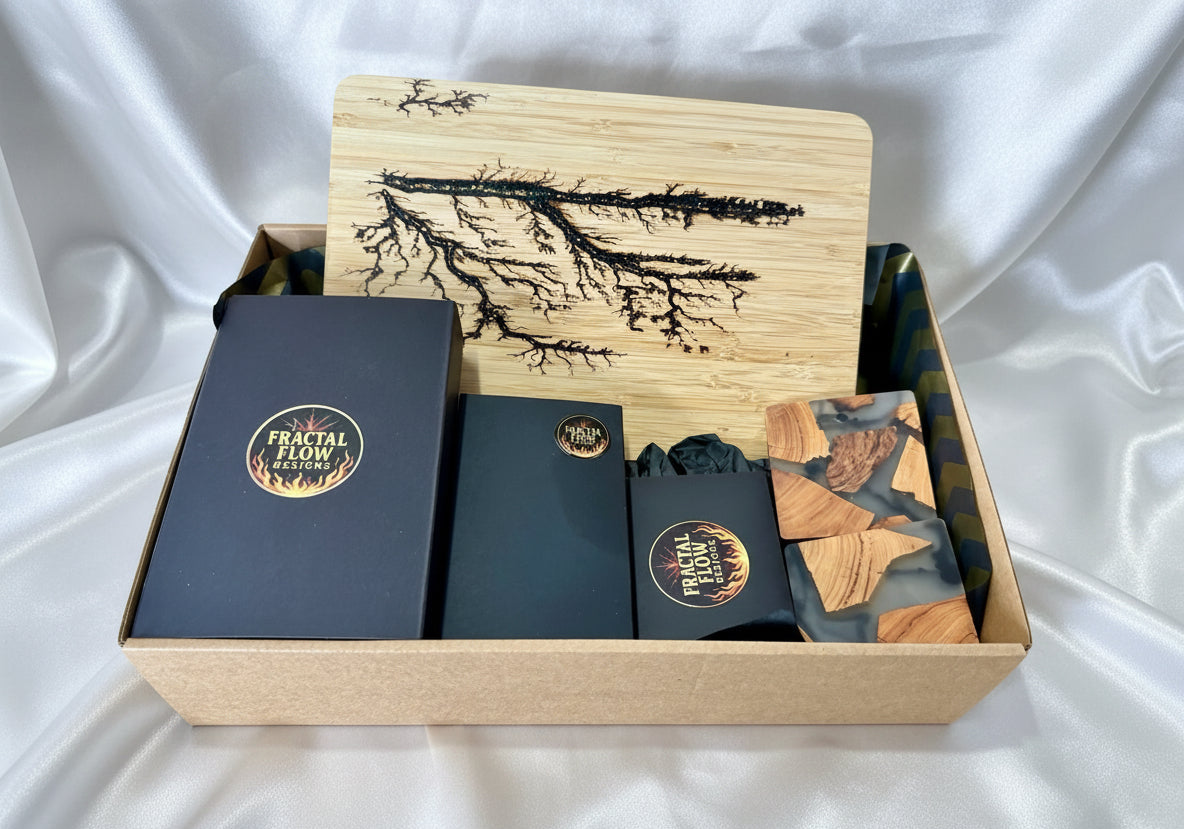 Premium bamboo board and forged knife boxed gift set East Gippsland Australia