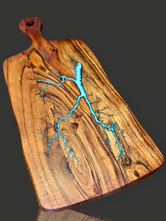Premium handcrafted resin cheese serving paddle Australian-made gift