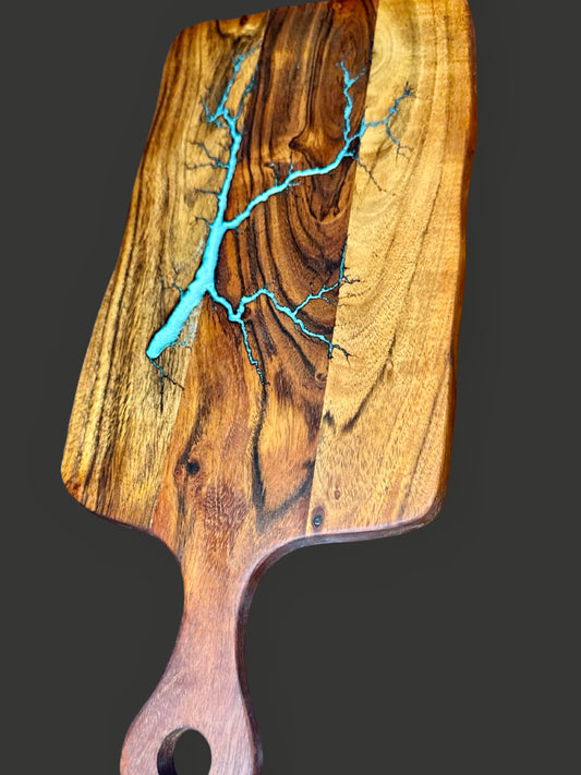 Resin cheese and grazing board – Australian-made charcuterie platter artisan timber board