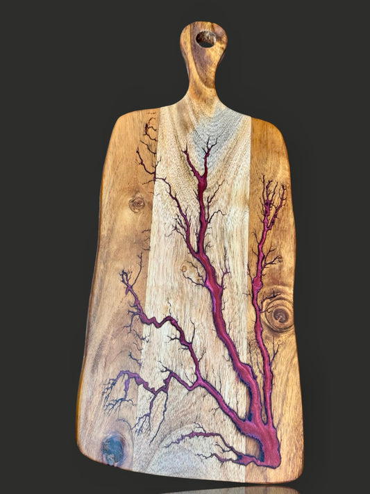 Premium cheese grazing board with resin inlay – artisan timber board Australia gift-worthy
