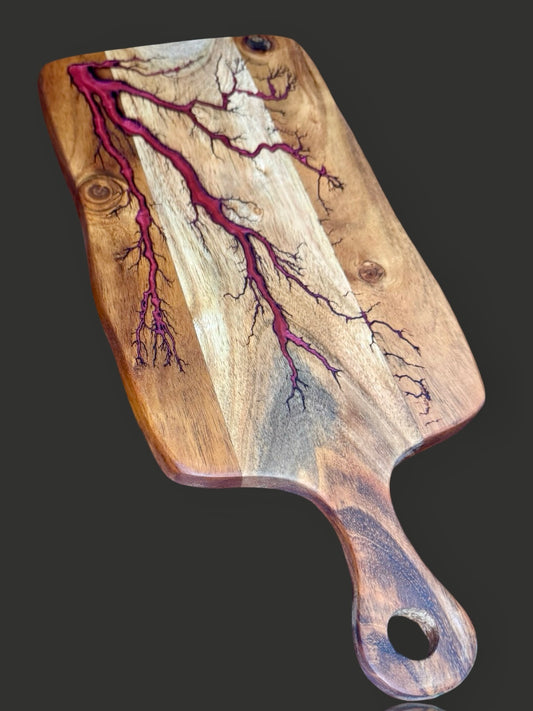 Handcrafted resin cheese board by Fractal Flow Designs – Australian timber serving platter Bairnsdale Victoria
