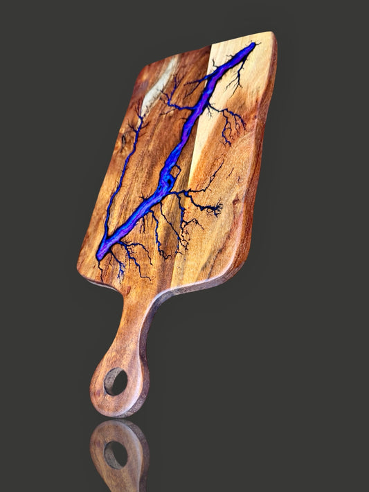 Resin cheese paddle board handmade in Bairnsdale Victoria – Fractal Flow Designs