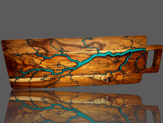 Live Edge Charcuterie Board – Serving Platter | Cheese Board & Gift Board | Premium Gift Hampers and Boxes | Express Shipping Australia wide (Bairnsdale, VIC) – Fractal Flow Designs, Australian-made resin board from Bairnsdale Victoria