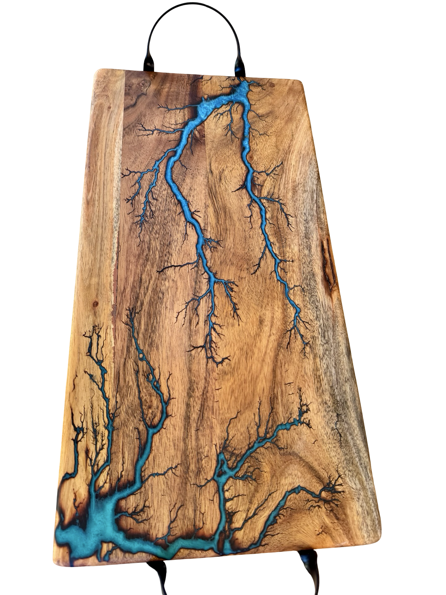 Blue & Green Resin Serving Board – Australia - Fractal Flow Designs