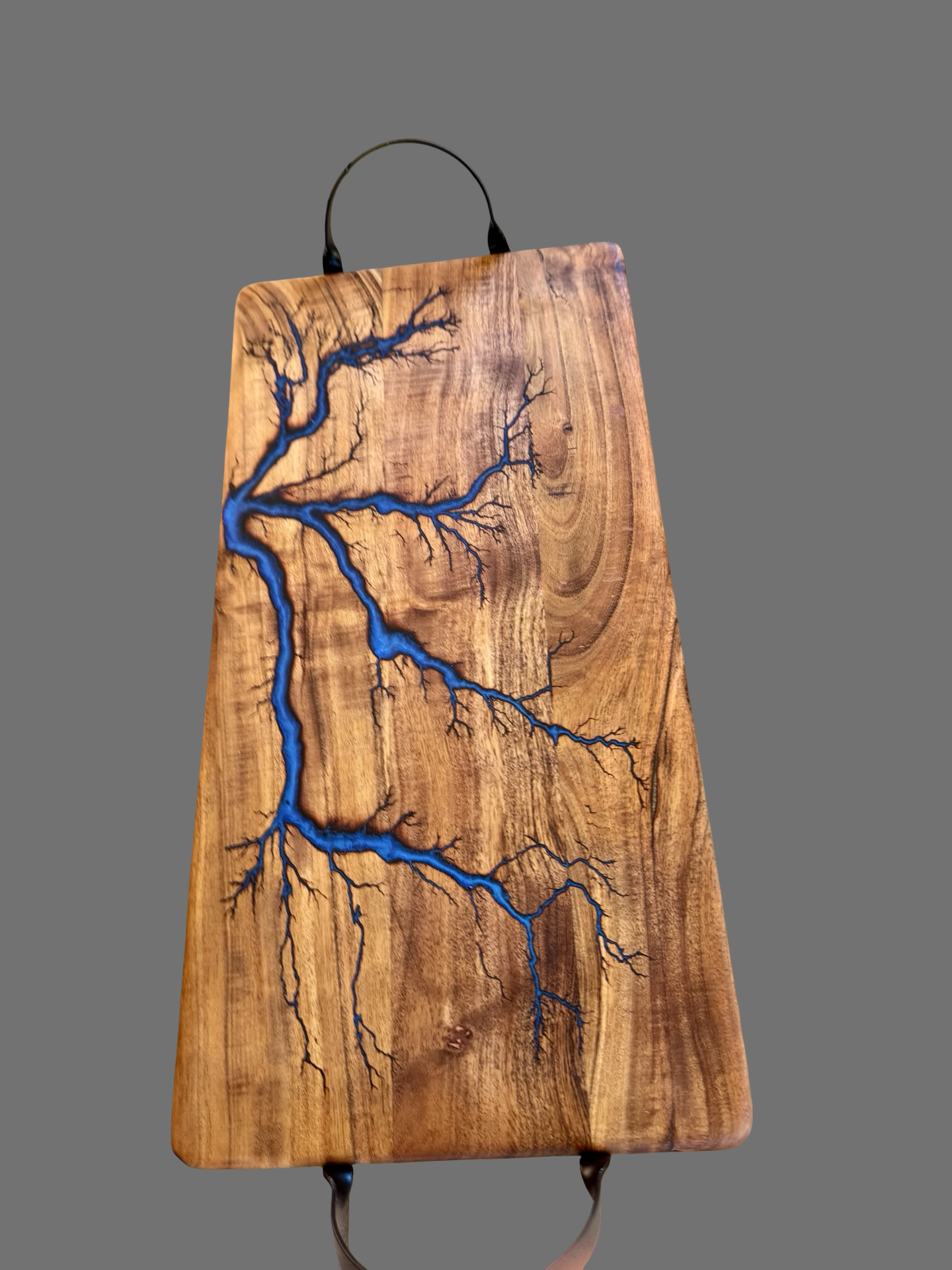 Sapphire Blue Resin Serving Board – Australia - Fractal Flow Designs