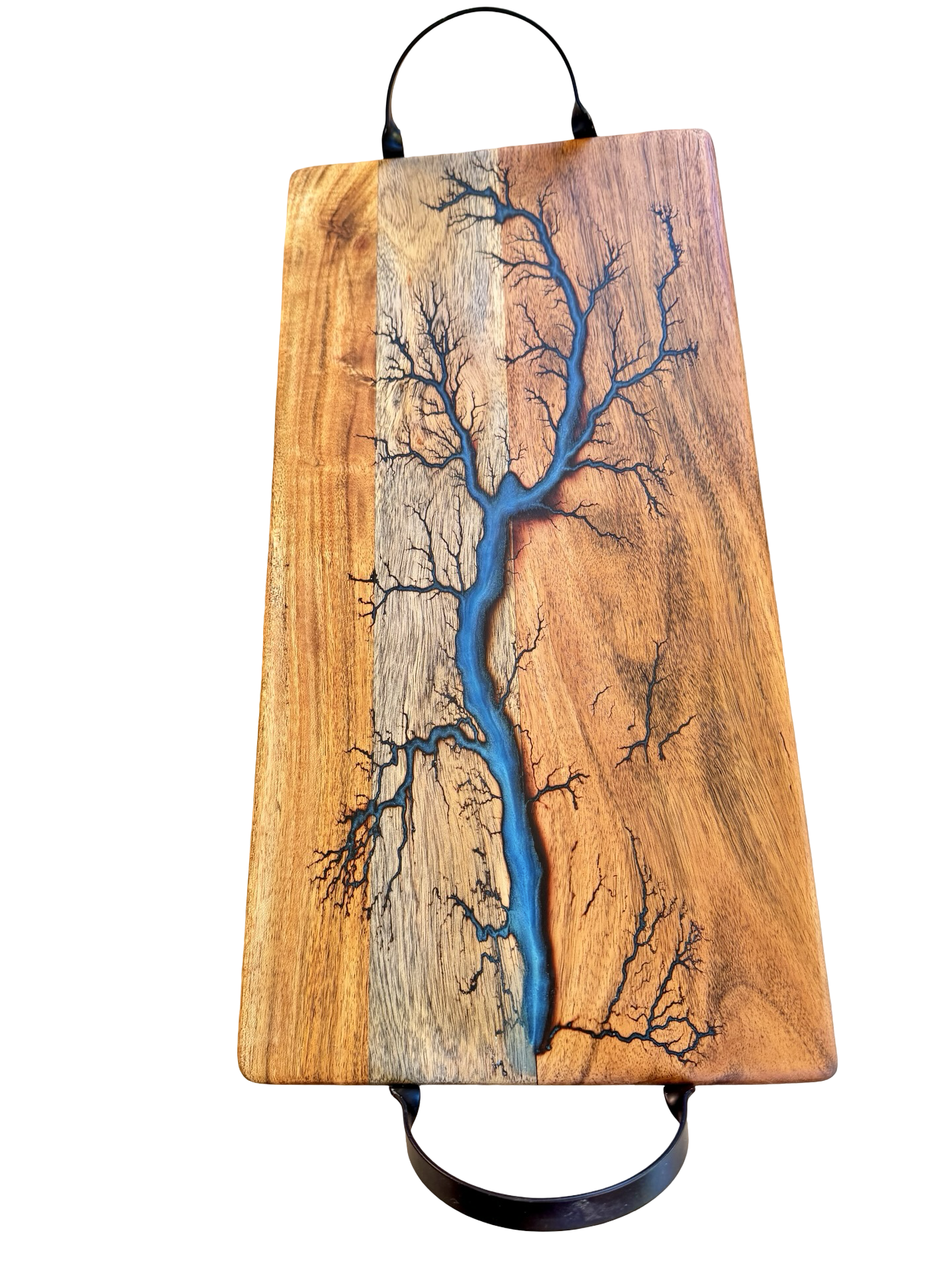 Blue Resin Serving Board – Australia - Fractal Flow Designs