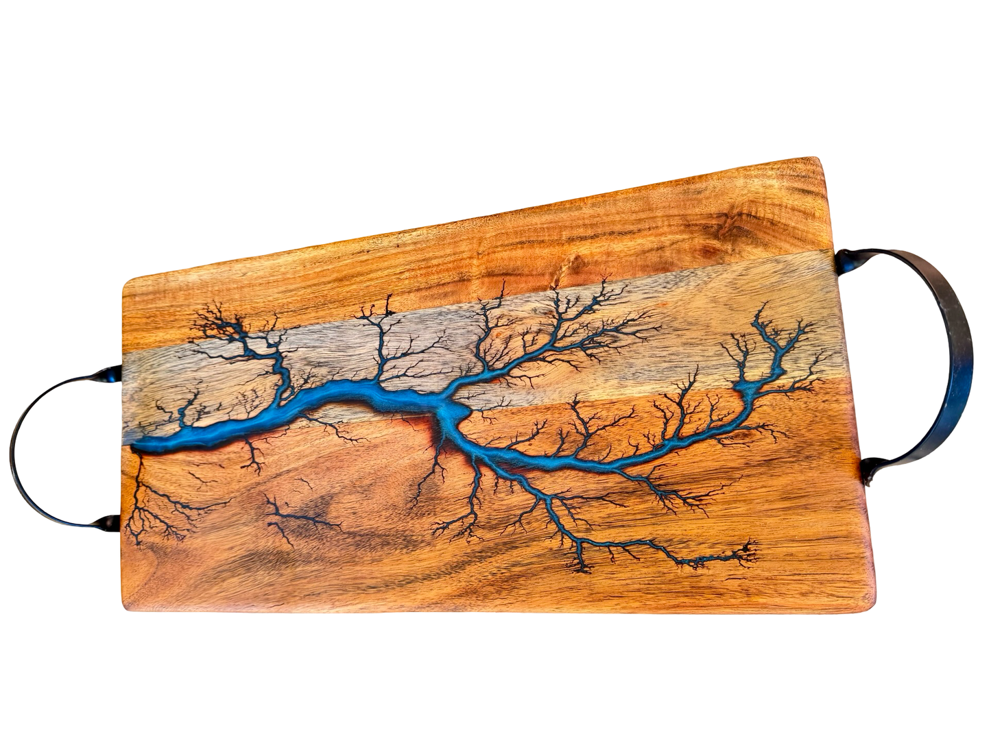 Blue Resin Serving Board – Australia - Fractal Flow Designs
