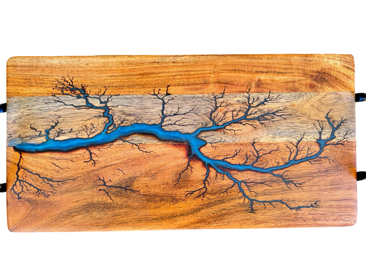 Blue Resin Serving Board – Australia - Fractal Flow Designs