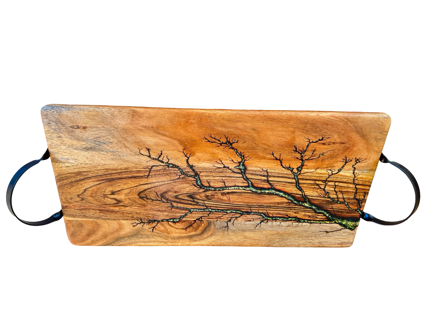 Gold Sparkle Resin Serving Board – Australia - Fractal Flow Designs
