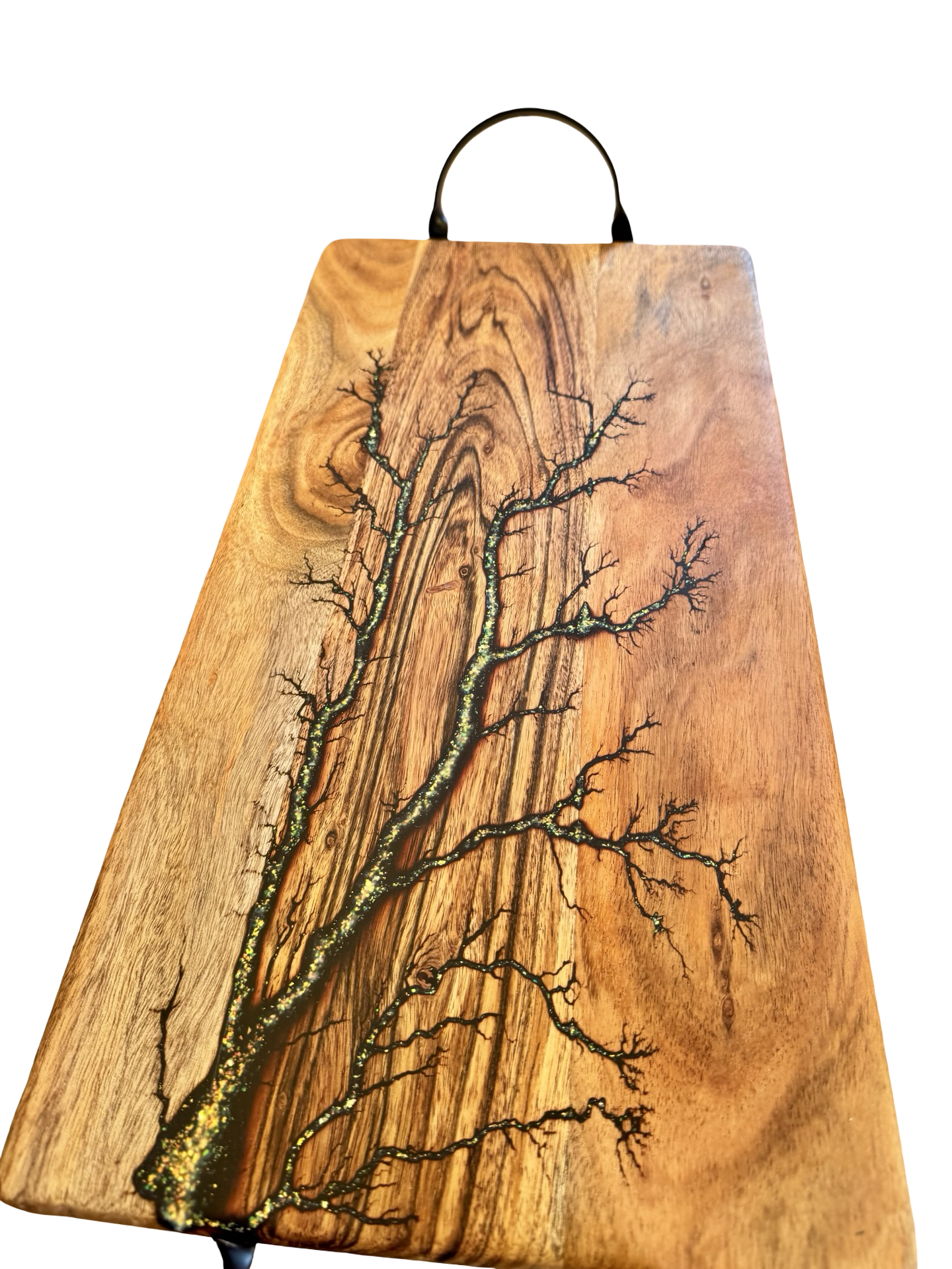 Gold Sparkle Resin Serving Board – Australia - Fractal Flow Designs