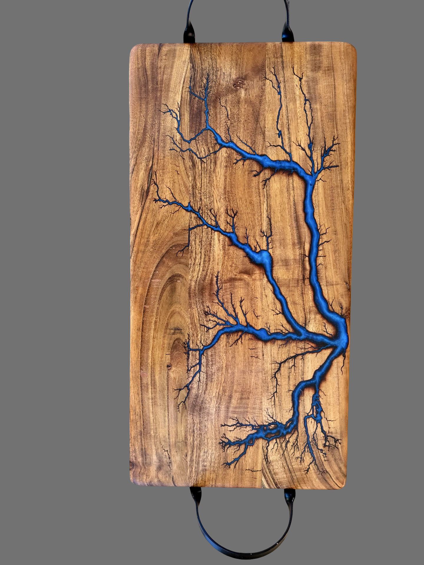 Sapphire Blue Resin Serving Board – Australia - Fractal Flow Designs