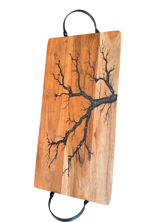 Sparkle Resin Serving Board – Australia - Fractal Flow Designs