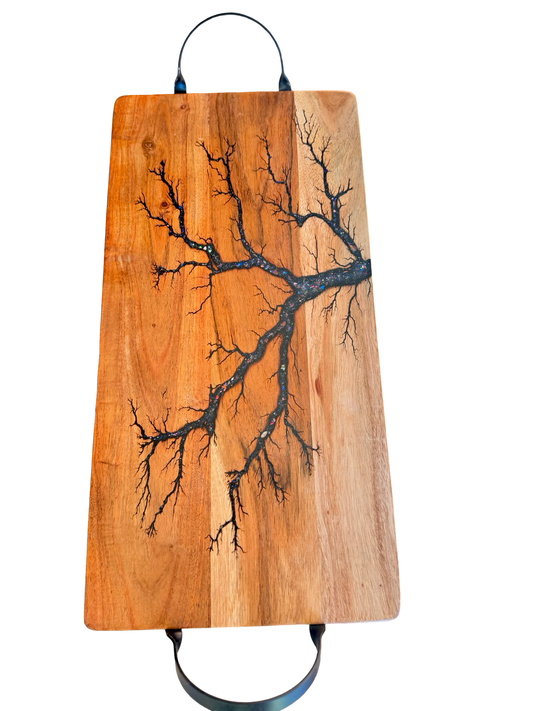 Sparkle Resin Serving Board – Australia - Fractal Flow Designs