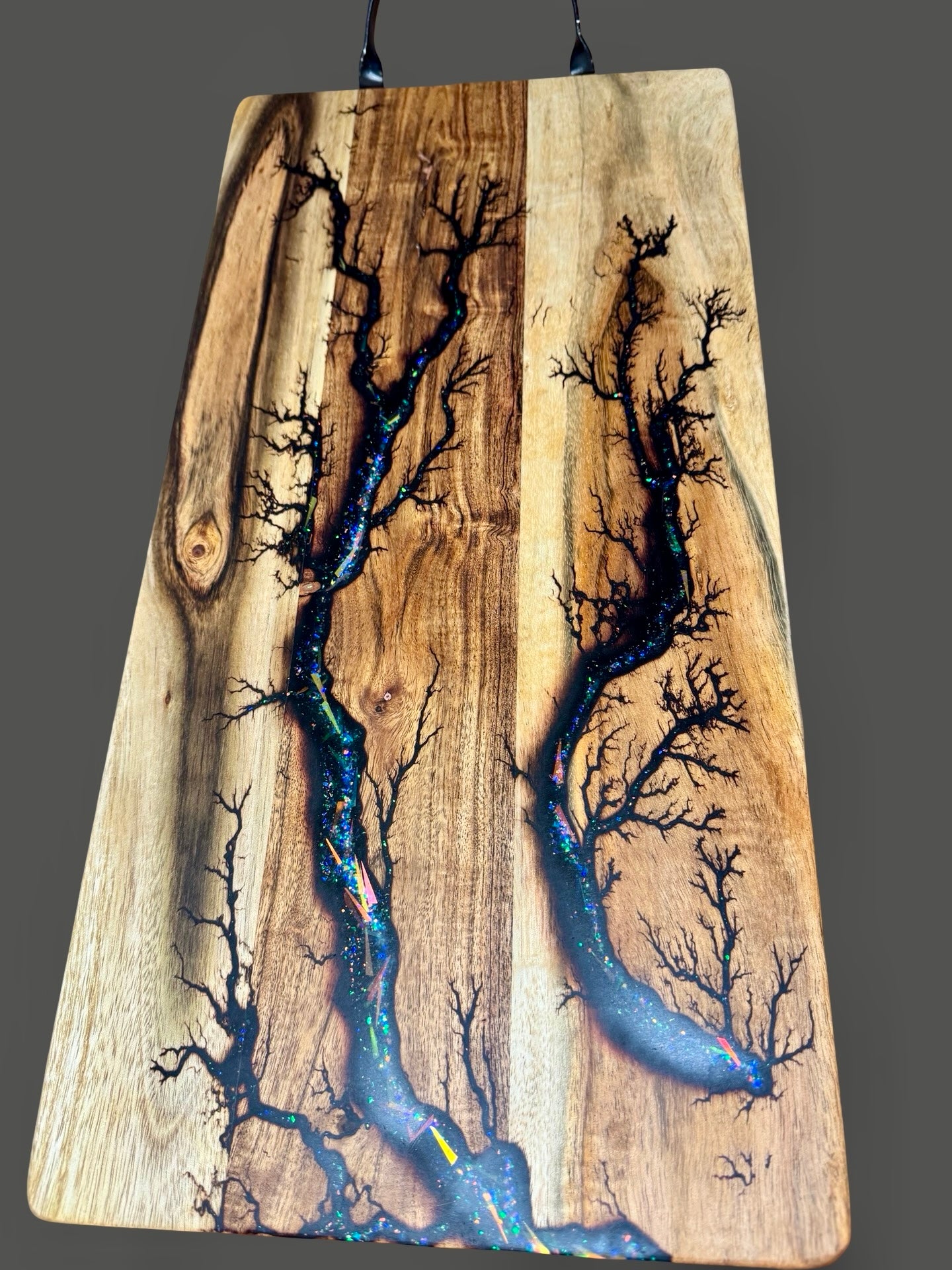 Resin serving board handcrafted from premium Australian hardwood timber