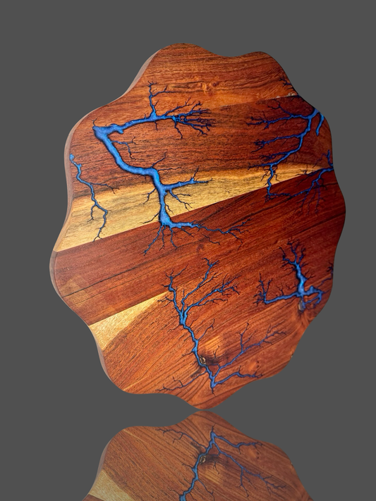 Premium wave resin art board – Australian-made timber grazing and charcuterie serving board